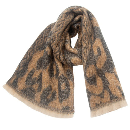 Vintage Leopard Print Soft Scarves
