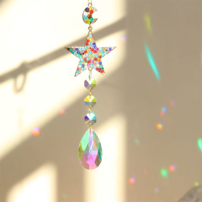 3+ Colorful Crystal Suncatcher Hanging