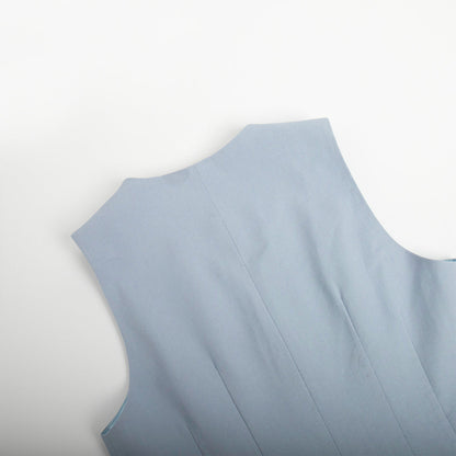 Solid Color Casual Vest and Shorts Sets