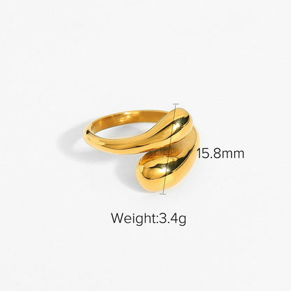Irregular Adjustable Punk Simple Rings