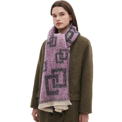 Plaid Vintage Print Scarves