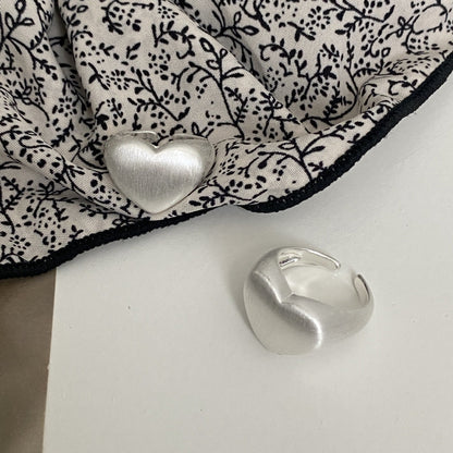 Trendy Silver Wide Open Band Ring