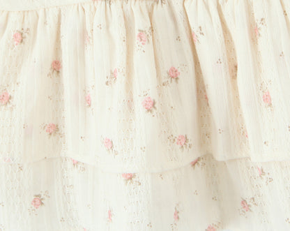 Trendy Floral Crop Top and Skirt Set