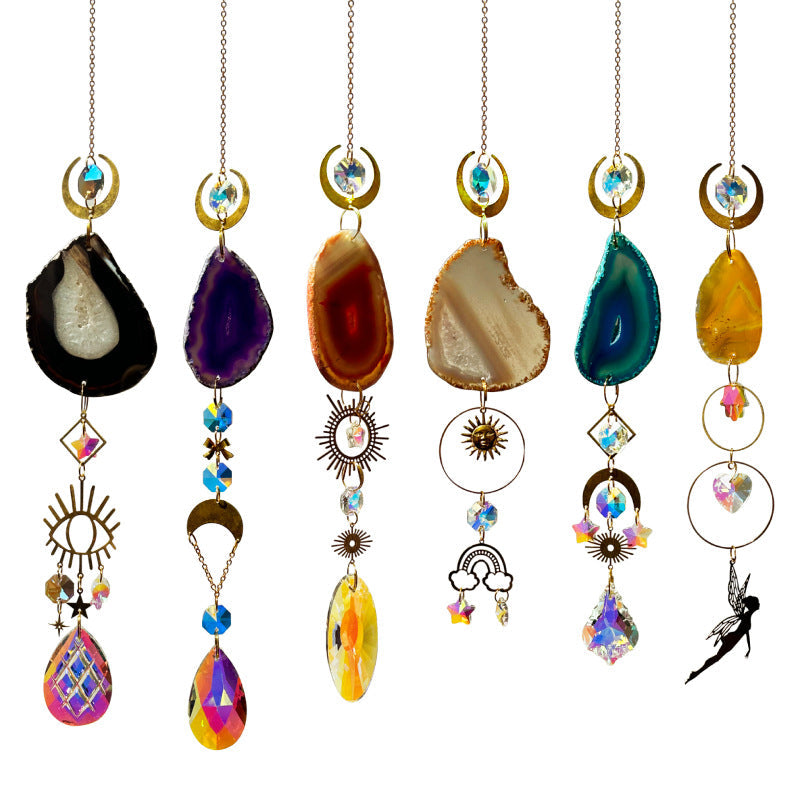 Colorful Stone Hanging Crystal Decoration