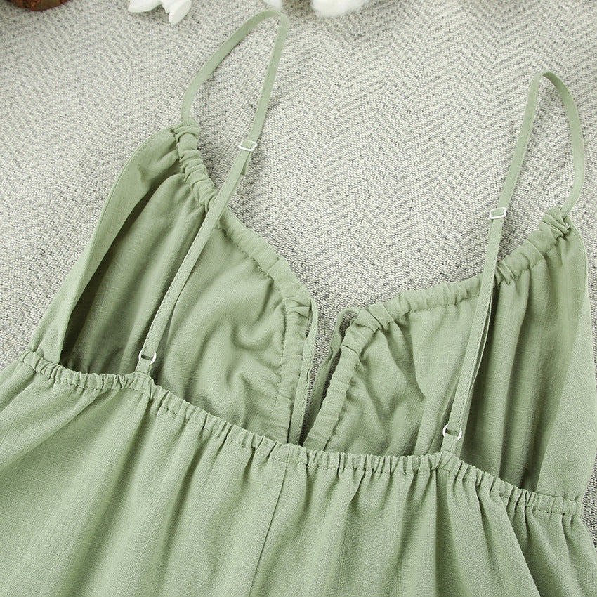 Sexy Hellow Backless Sleepwear Dress