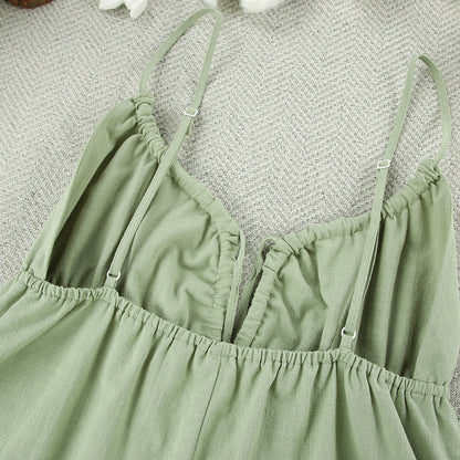 Sexy Hellow Backless Sleepwear Dress