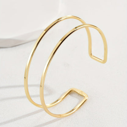 Simple Layered Open Arm Cuff