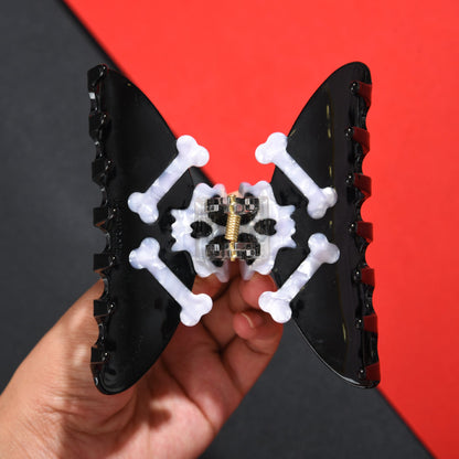 Halloween Skeleton Skull Acetate Hair Claw