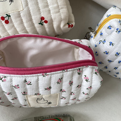 Flower Cherry Sweet Cosmetic Bag