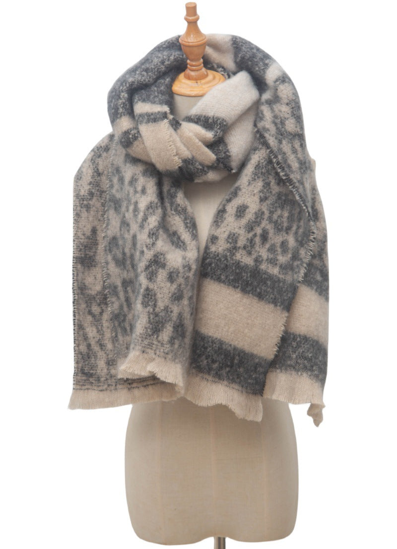 Vintage Leopard Print Scarves