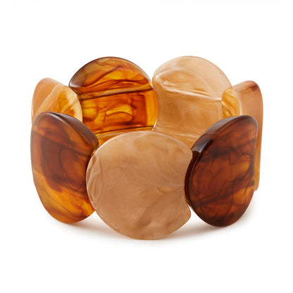 Trendy Irregular Texture Acrylic Bangle Bracelet
