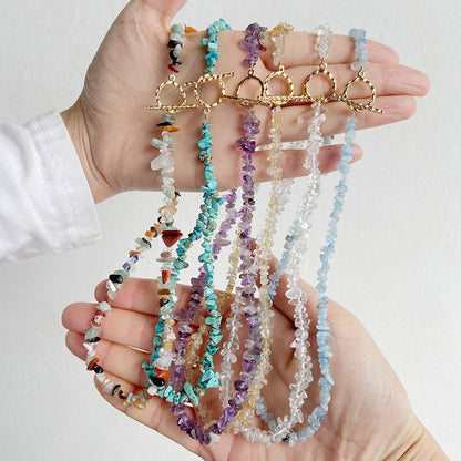 Vintage Irregular Stone Bead Necklace