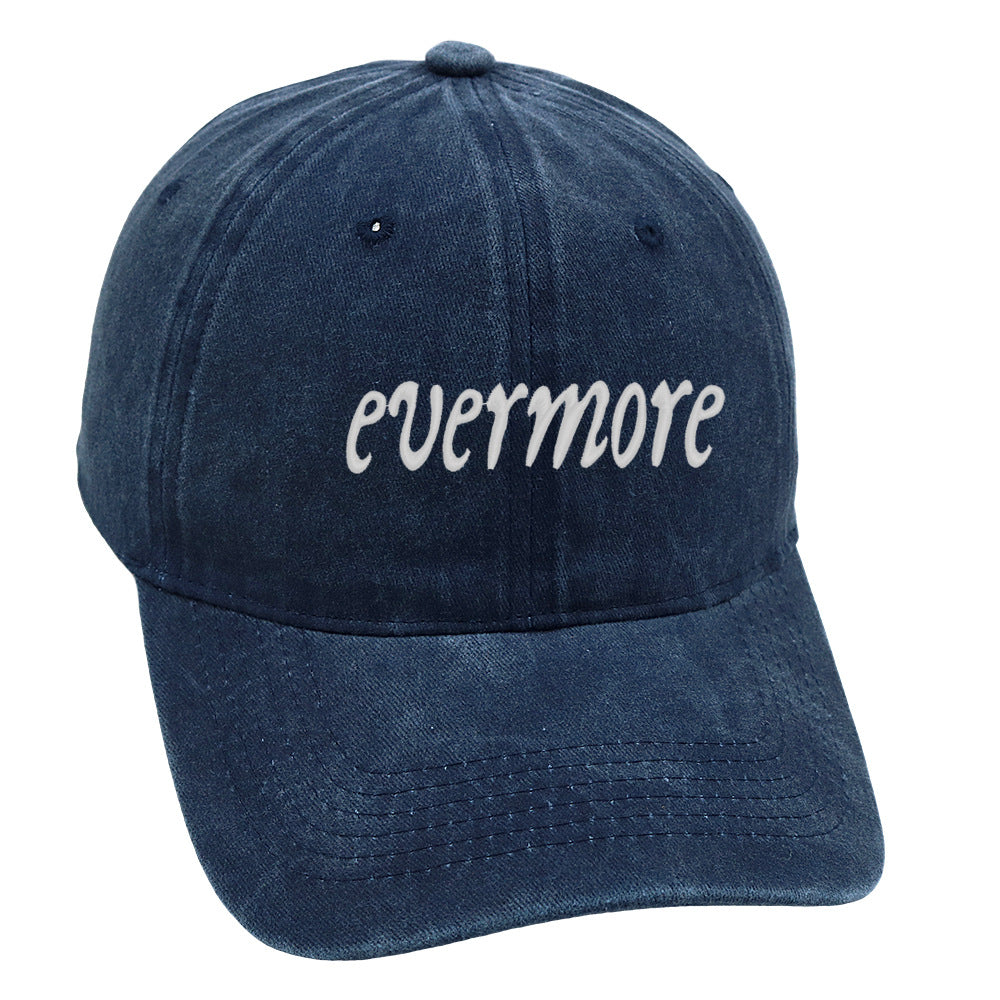 Distressed Letter Embroidered Baseball Caps