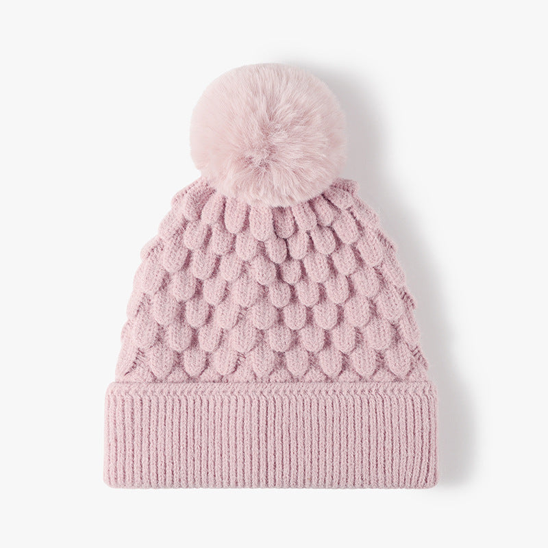Solid Color Outdoors Pom Beanie