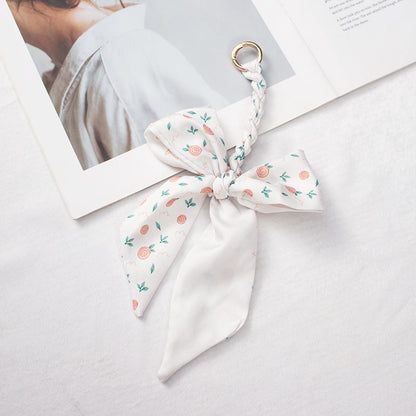 Elegant Satin Scarf Bow Bag Charms