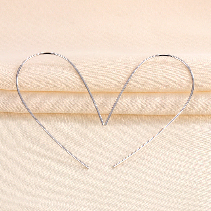 Simple Line Circle Punk Stud Earrings