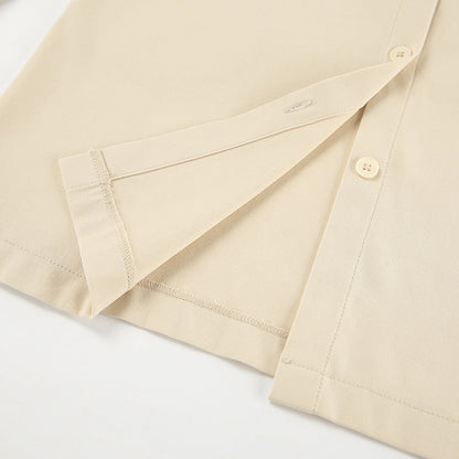 Belted Drop Shoulders Pockets Shirt Mini Dress