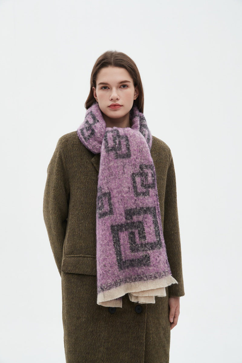 Plaid Vintage Print Scarves