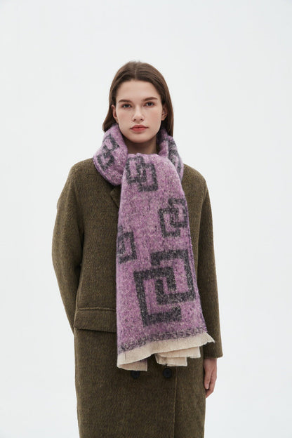 Plaid Vintage Print Scarves