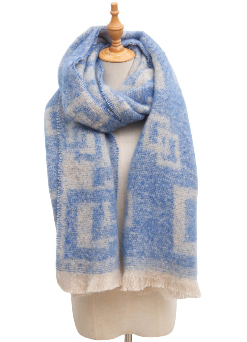 Plaid Vintage Print Scarves