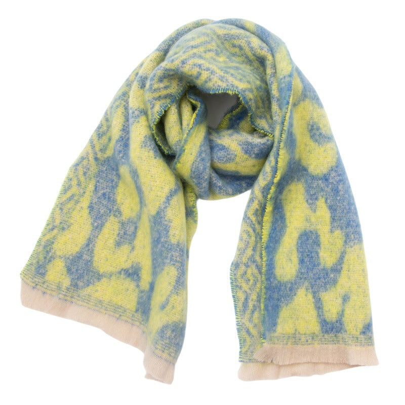 Vintage Leopard Print Soft Scarves