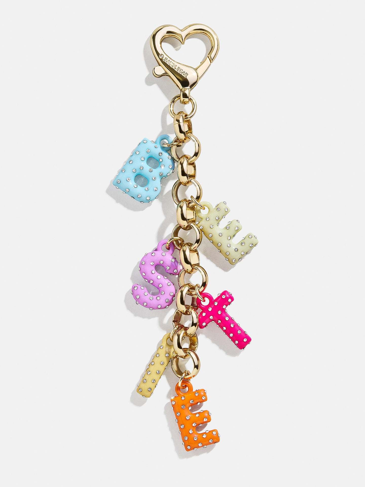 Creative Letter Rhinestone Keychain Bag Charm