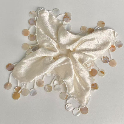 Pearl Shell Pendants Handmade Hair Tie