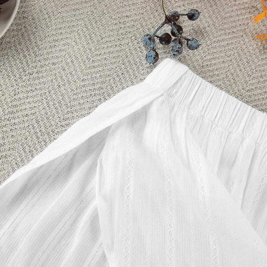 Stripe Jacquard Soft Sleepwear Sets