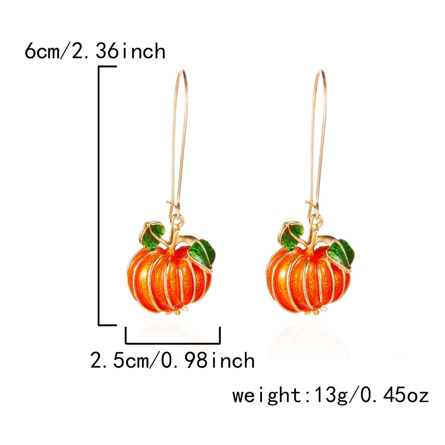 Halloween Pumpkin Ghost Tassel Dangle Earrings