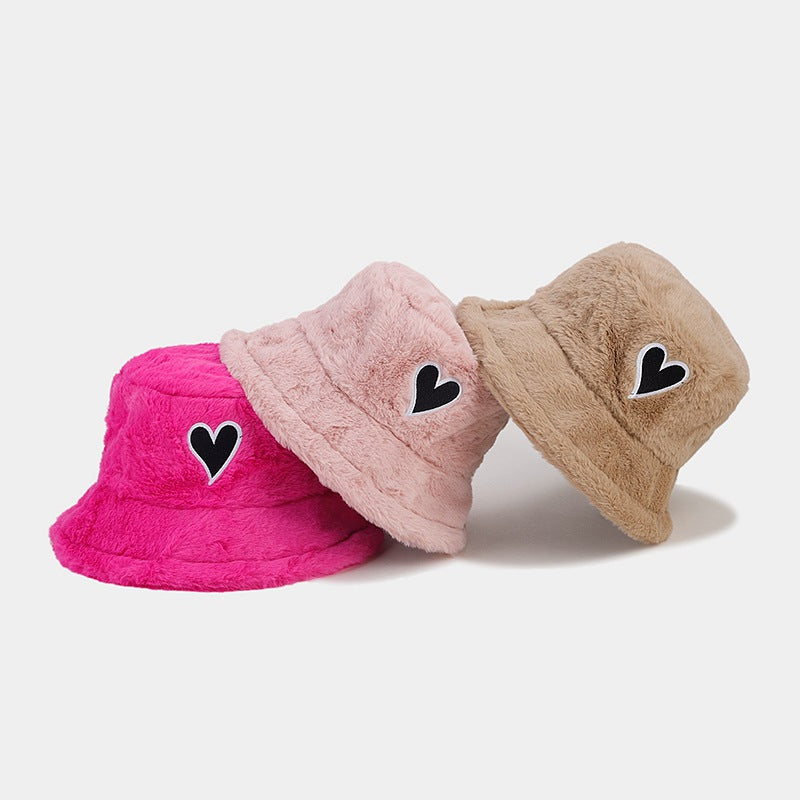 Love Patch Simple Soft Bucket Hats