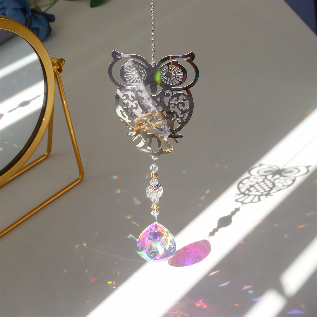 3+ Metal Animal Crystal Suncatcher Hangings