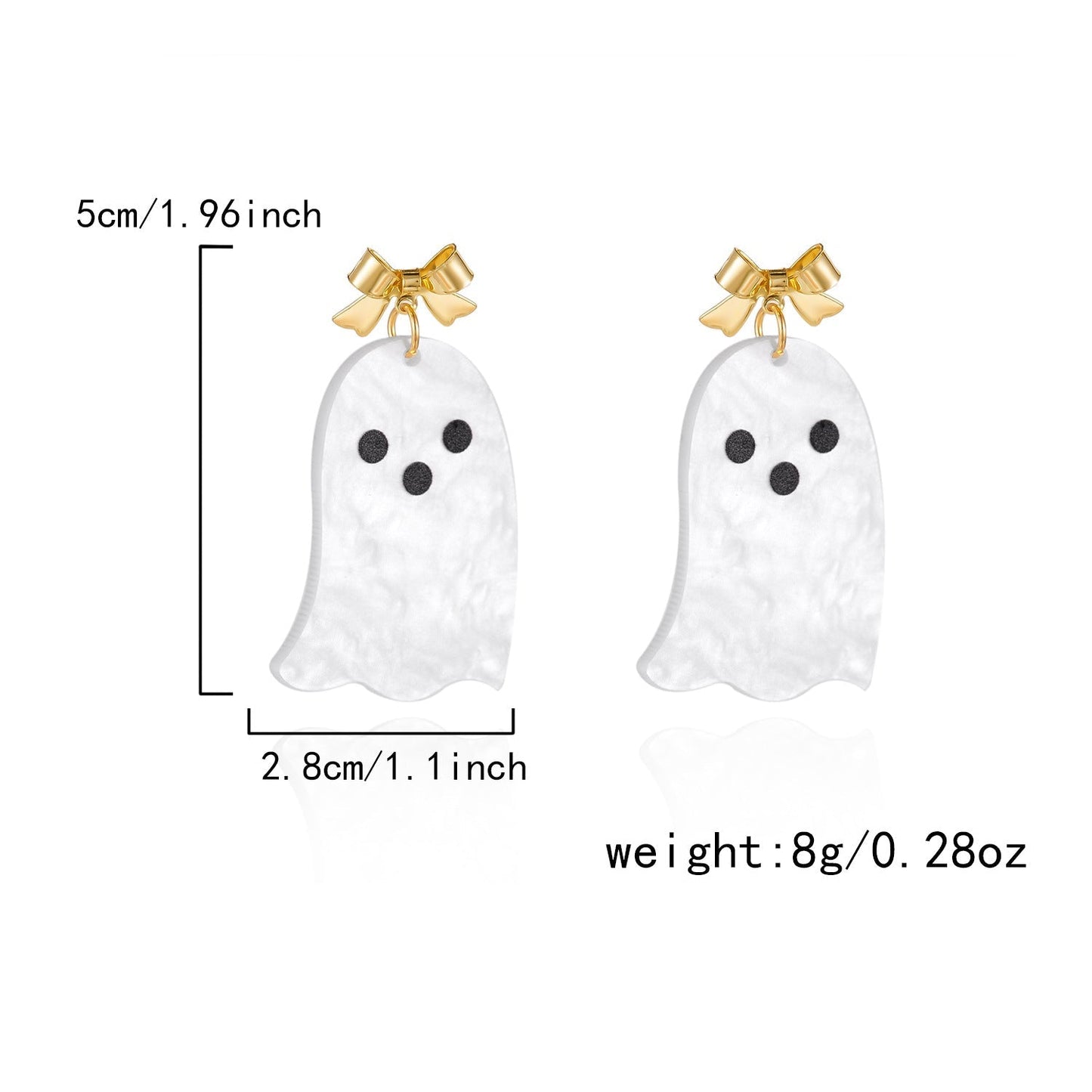 Halloween Pumpkin Ghost Tassel Dangle Earrings