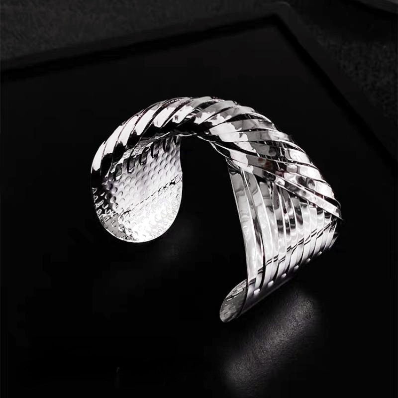 Cross Irregular Open Metal Bracelets