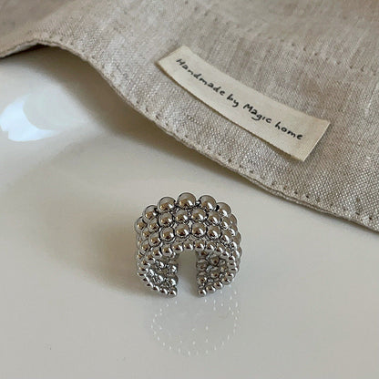 Chunky Exaggerated Silver Statement Rings