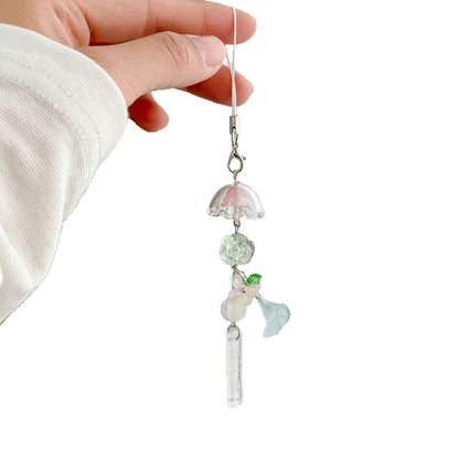 Handmade Minimalist Wind Chime Keychain Bag Charm