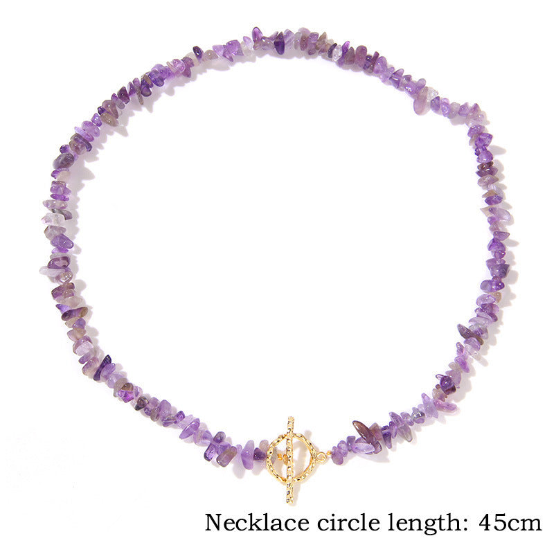 Vintage Irregular Stone Bead Necklace