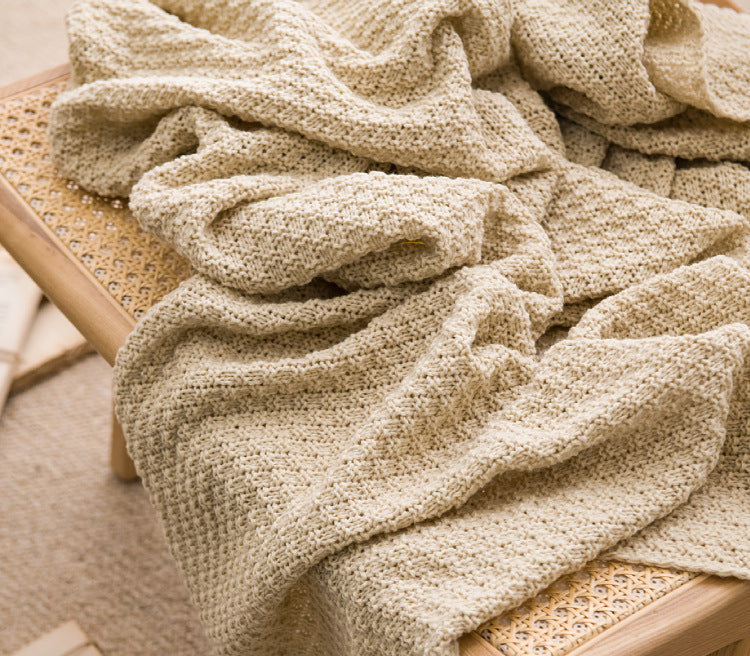 Simple Soft Cozy Tassel Blanket
