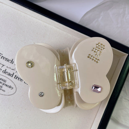 2+Rhinestone Sweet Butterfly Mulricolor Hair Claws