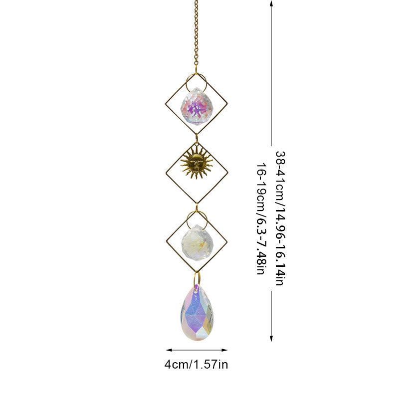 Sun Star Colorful Hanging Crystal Decoration