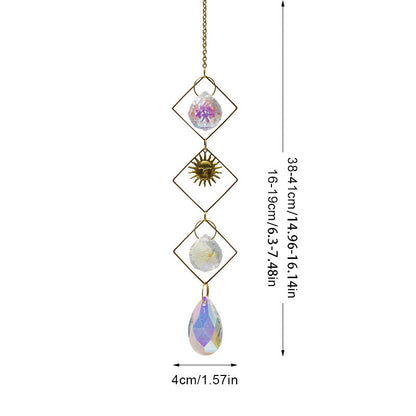 Sun Star Colorful Hanging Crystal Decoration