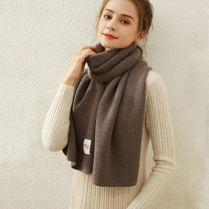 2+ Solid Color Simple Knit Scarves