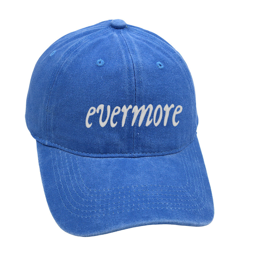 Distressed Letter Embroidered Baseball Caps