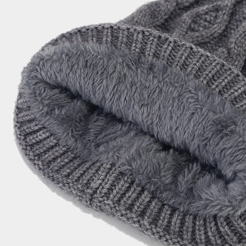 3PCS Solid Color Twist Tassel Hat & Scarf Sets