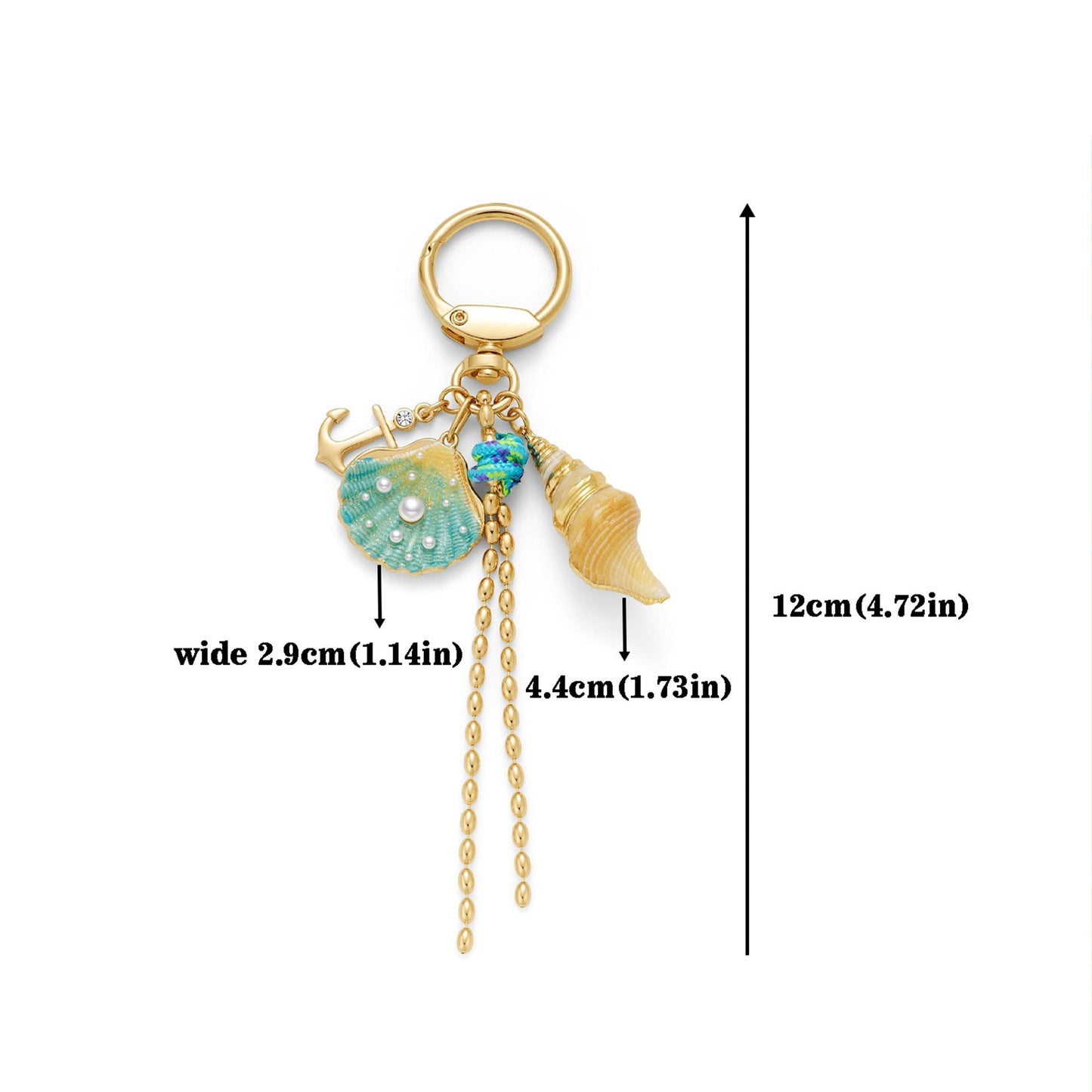 Pearl Shell Chain Bag Charms