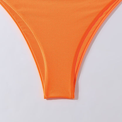 Solid Color String Backless Sexy Swimwear
