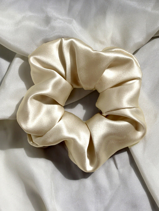 Soft Solid Color Satin Scrunchies Hair Tie