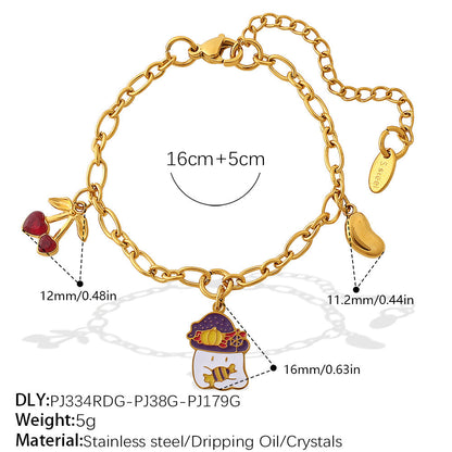 Halloween Ghost Chain Stainless Steel Bracelet