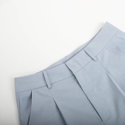 Solid Color Casual Vest and Shorts Sets