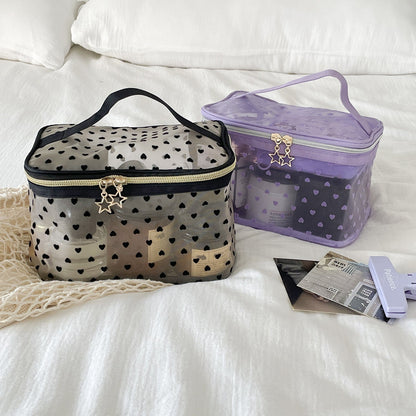 Love Mesh Large Capacity Make Up Bags
