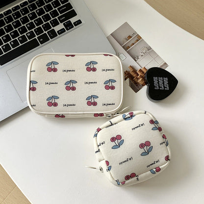 Cute Large Capacity Cherry Makeup Bag